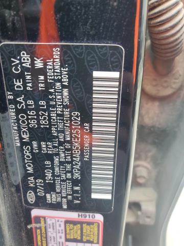 2019 KIA RIO S 3KPA24AB5KE251029