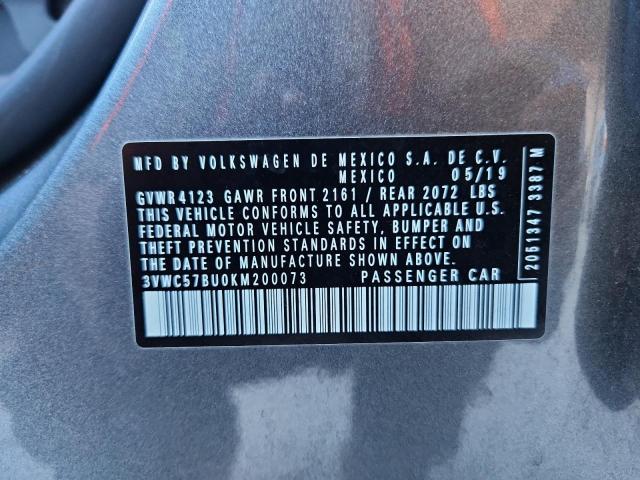 2019 VOLKSWAGEN JETTA S - 3VWC57BU0KM200073