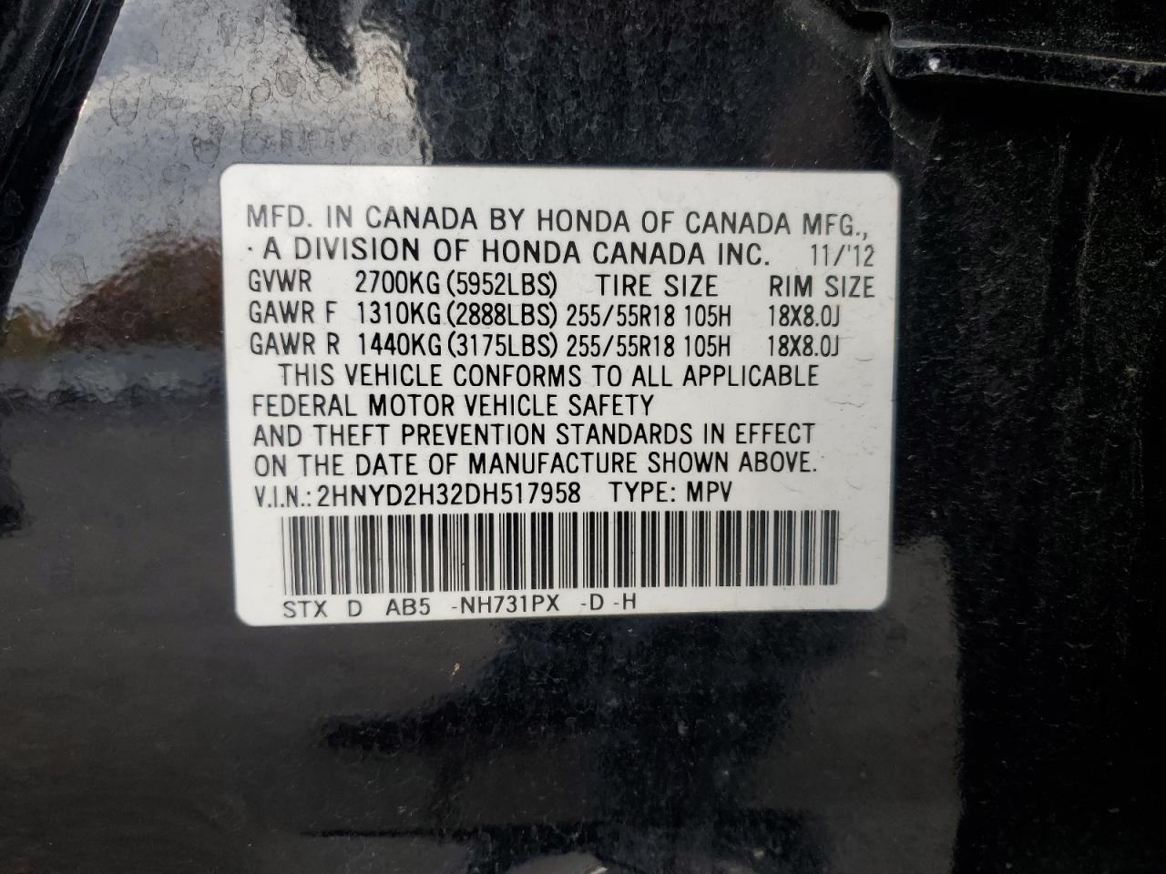 ACURA MDX TECHNOLOGY