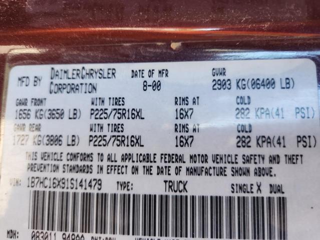 2001 DODGE RAM 1500 #3290639795