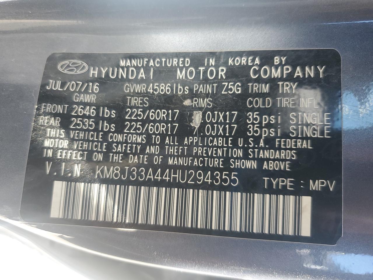 HYUNDAI TUCSON LIMITED