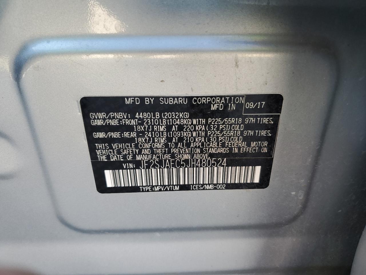 SUBARU FORESTER 2.5I PREMIUM