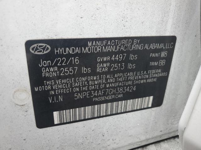 2016 HYUNDAI SONATA SPO - 5NPE34AF7GH383424
