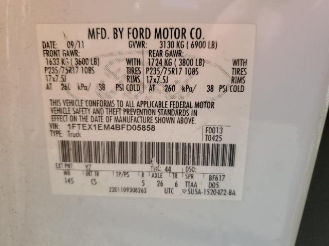 2011 FORD F150 SUPER #3303111772