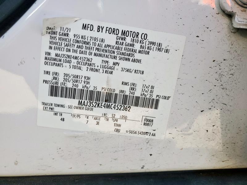 2021 FORD ECOSPORT TITANIUM #3285032417