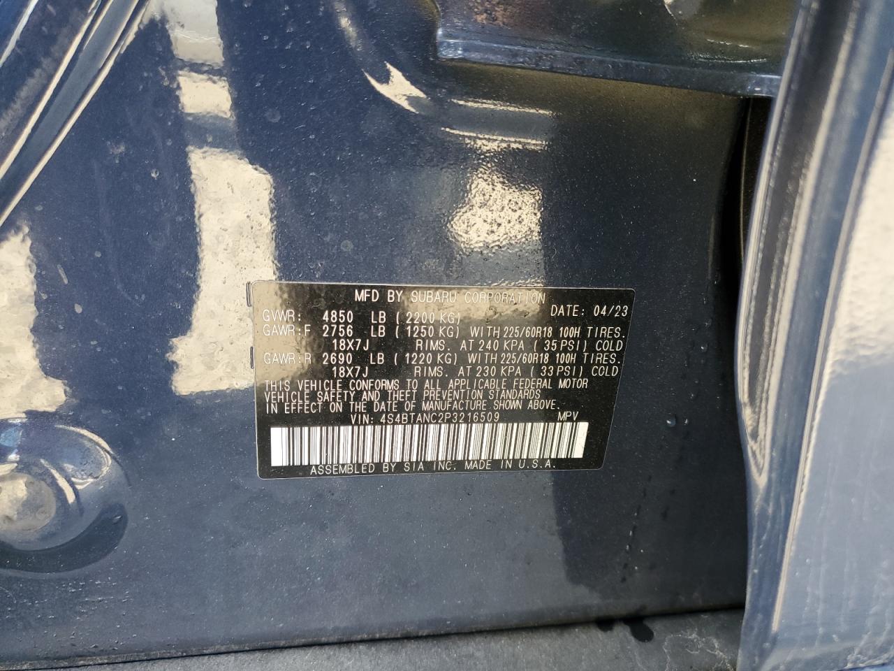 SUBARU OUTBACK LIMITED