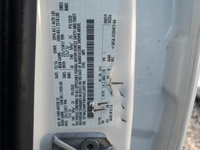 2017 FORD ESCAPE S - 1FMCU0F76HUC39736