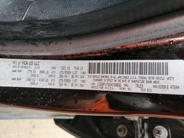 2019 RAM 1500 LIMIT - 1C6SRFHT6KN768692