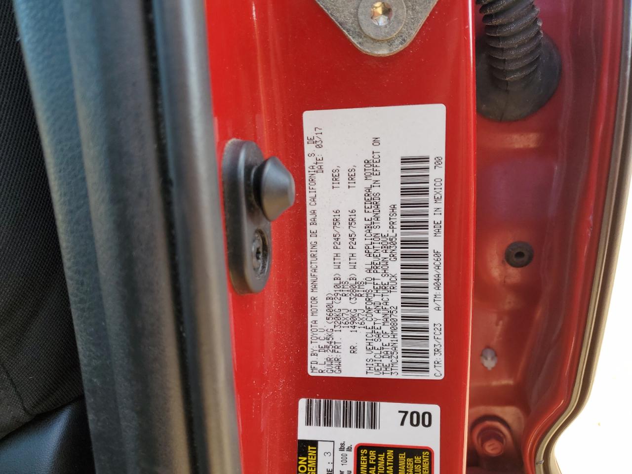 TOYOTA TACOMA DOUBLE CAB