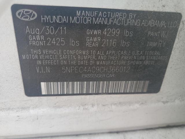 2012 HYUNDAI SONATA SE - 5NPEC4AC9CH366012