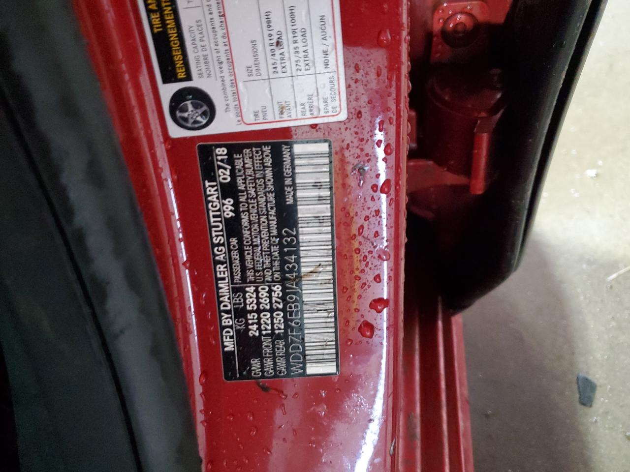 MERCEDES-BENZ E-CLASS 43 4MATIC AMG