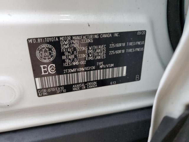 2021 TOYOTA RAV4 LIMIT - 2T3DWRFV0MW103136