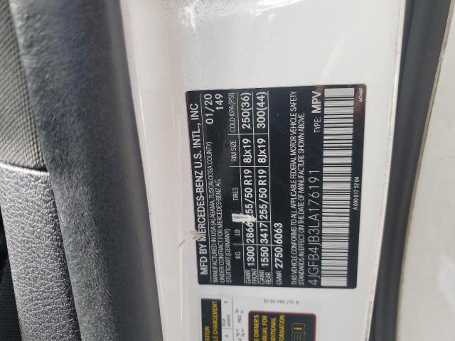 2020 MERCEDES-BENZ GLE 350 4JGFB4JB3LA176191