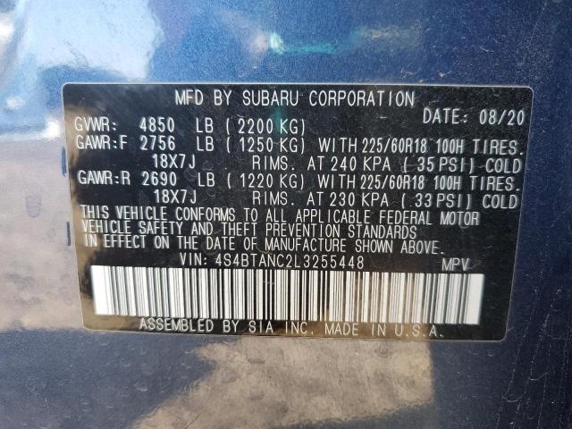 2020 SUBARU OUTBACK LI #3305339305
