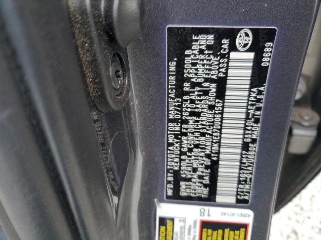 2013 TOYOTA AVALON BAS - 4T1BK1EB7DU061567