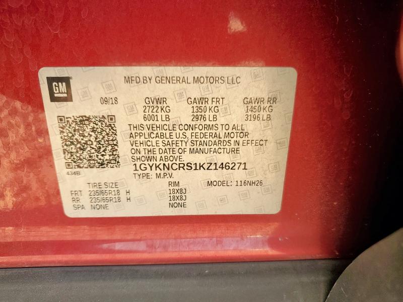 2019 CADILLAC XT5 LUXURY #3316089251