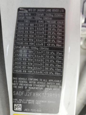 2019 JAGUAR E-PACE S SADFJ2FX8K1Z38191