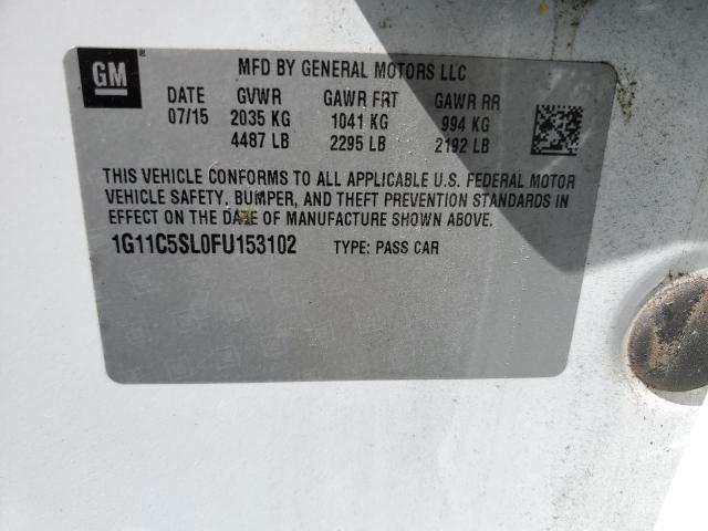 2015 CHEVROLET MALIBU 1LT 1G11C5SL0FU153102