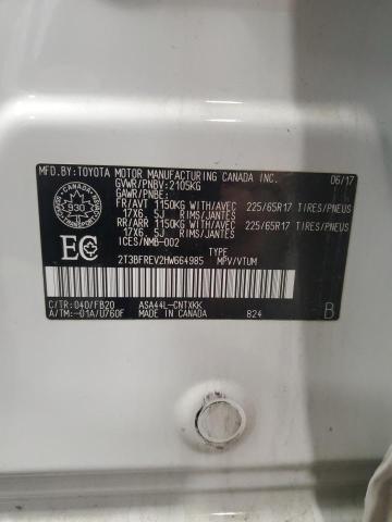 2017 TOYOTA RAV4 LE - 2T3BFREV2HW664985