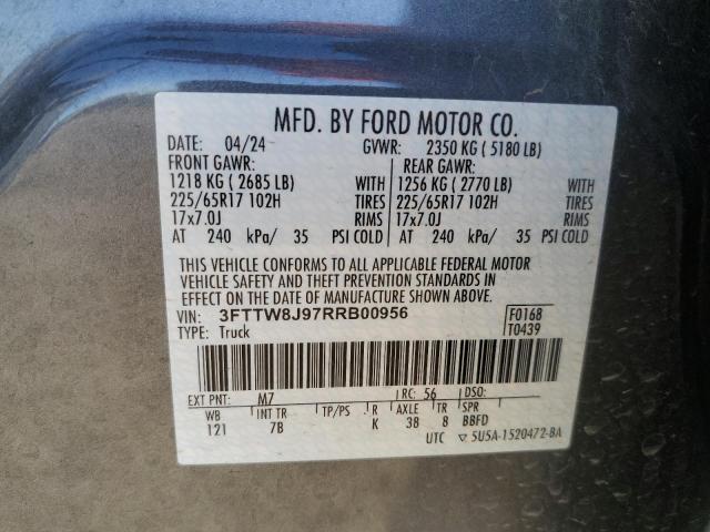 2024 FORD MAVERICK XLT 3FTTW8J97RRB00956