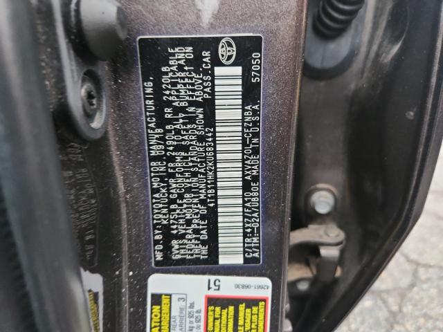2019 TOYOTA CAMRY L - 4T1B11HK2KU683442