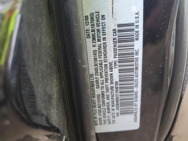 2001 SUBARU LEGACY OUT #3281581400