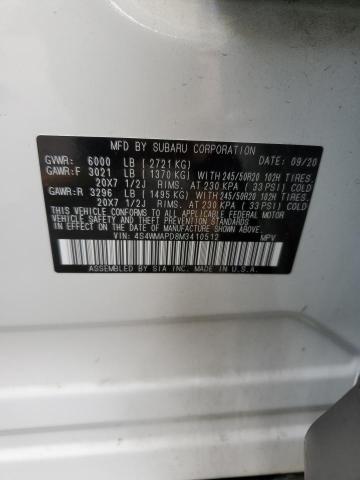 2021 SUBARU ASCENT LIMITED 4S4WMAPD8M3410512