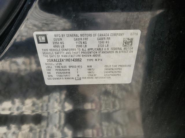 2017 GMC TERRAIN SL 2GKALLEK1H6143862