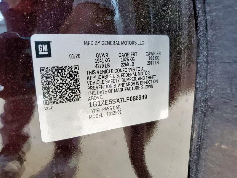 2020 CHEVROLET MALIBU PRE #3297315415