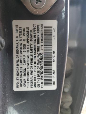 2015 HONDA CIVIC LX - 19XFB2F5XFE065120