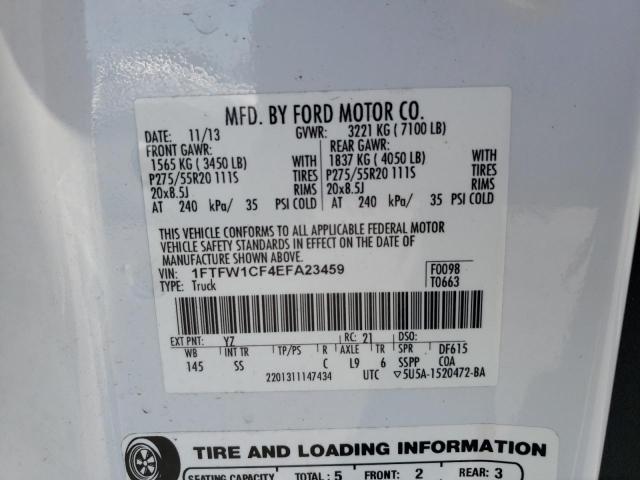 2014 FORD F150 SUPERCREW #3296250482