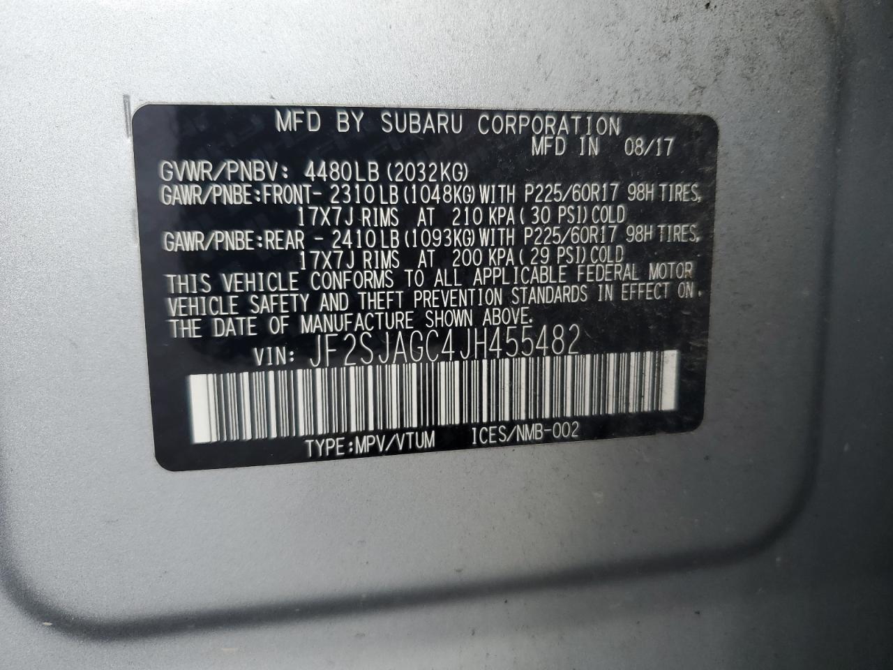 SUBARU FORESTER 2.5I PREMIUM