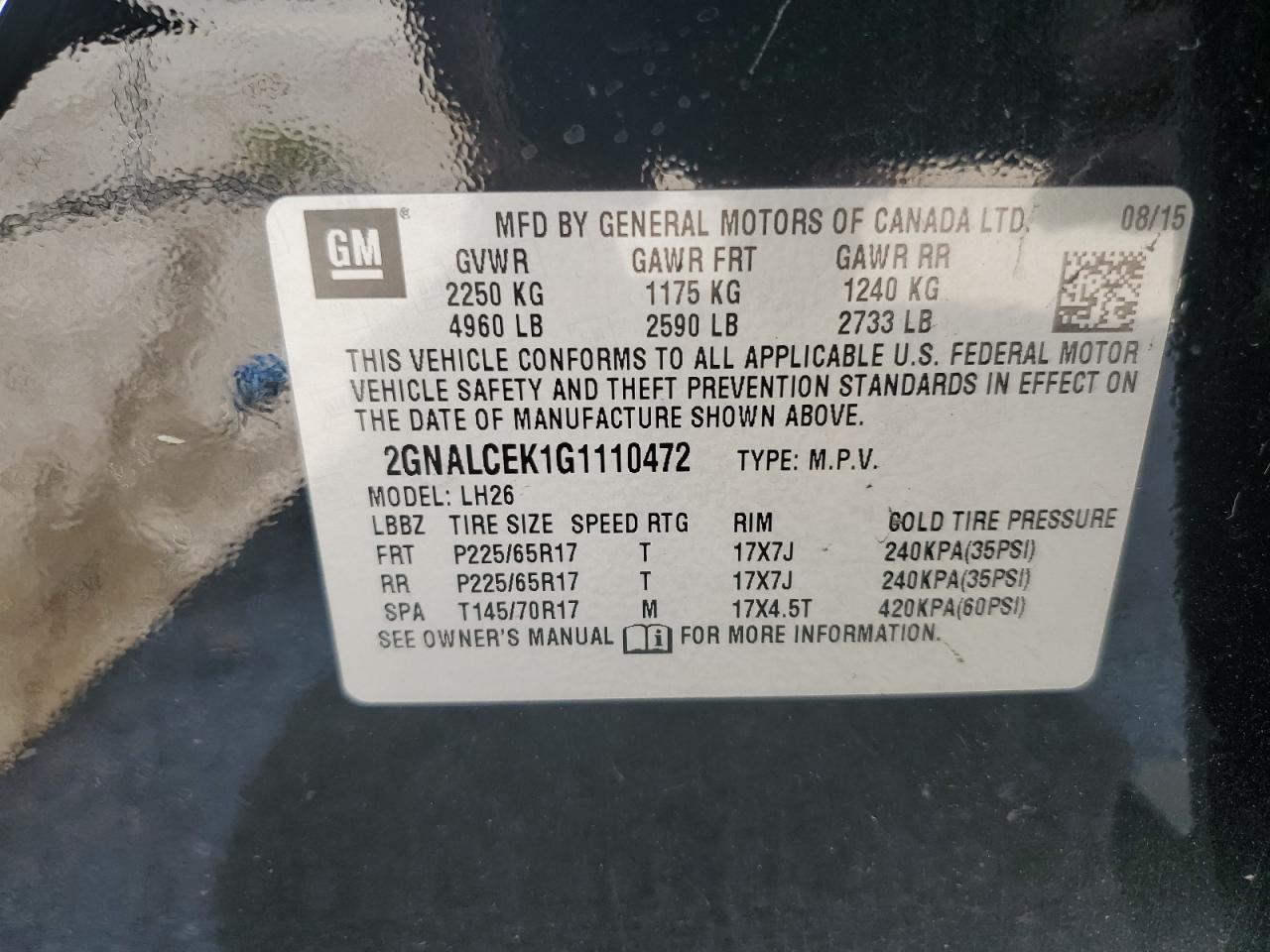 CHEVROLET EQUINOX LT