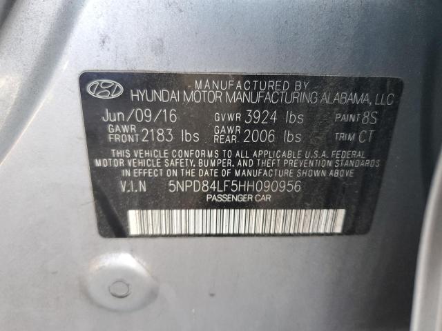 2017 HYUNDAI ELANTRA SE - 5NPD84LF5HH090956