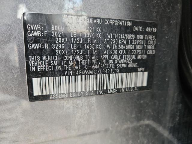 2020 SUBARU ASCENT TOU - 4S4WMARDXL3421913