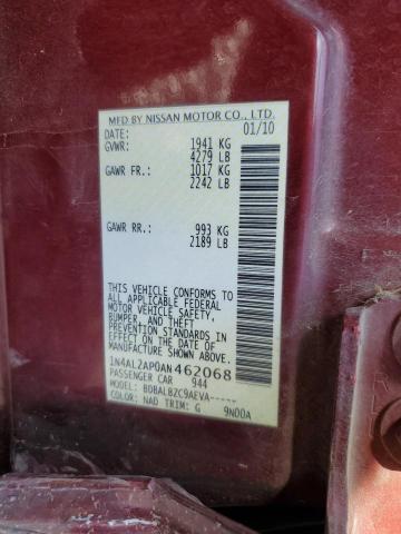 2010 NISSAN ALTIMA BAS - 1N4AL2AP0AN462068