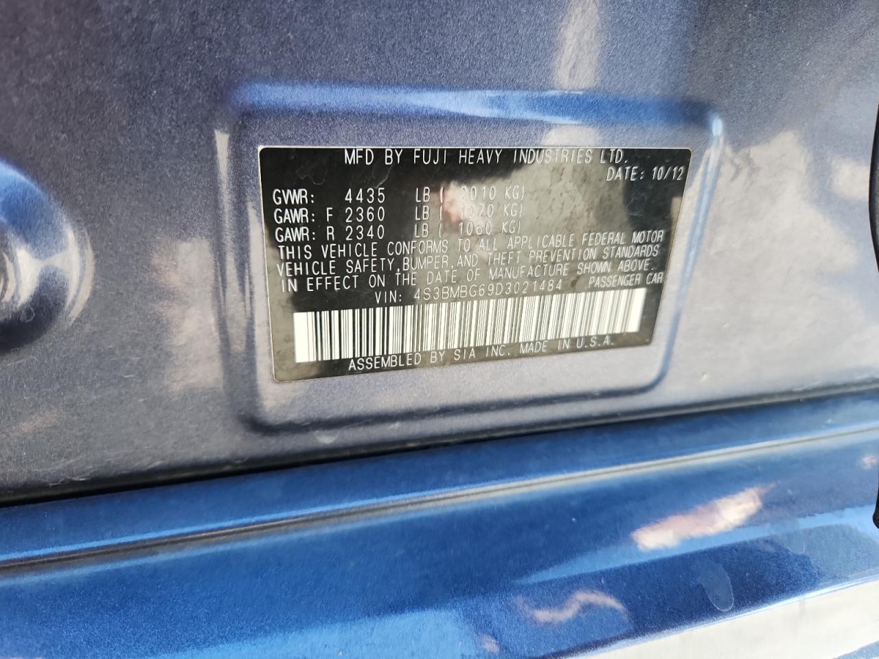 SUBARU LEGACY 2.5I PREMIUM