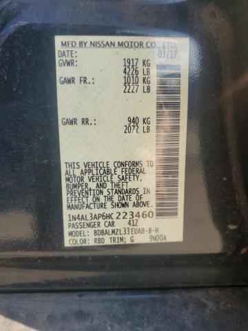 2017 NISSAN ALTIMA 2.5 - 1N4AL3AP6HC223460