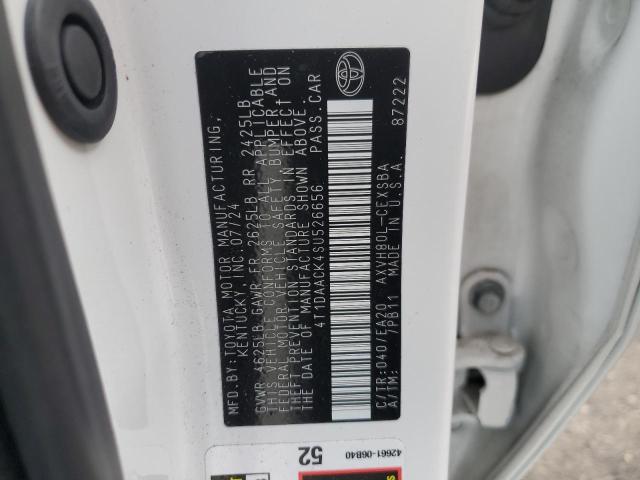 2025 TOYOTA CAMRY XSE 4T1DAACK4SU526656