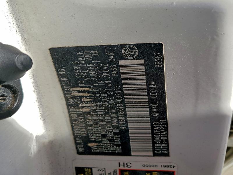 2009 TOYOTA CAMRY HYBR #3278652934