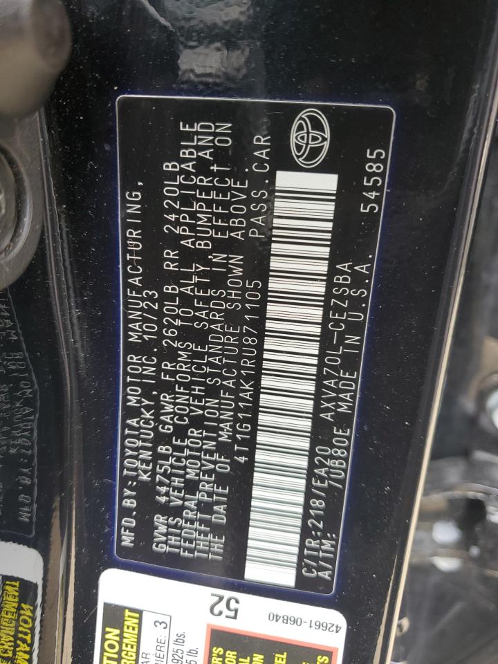 TOYOTA CAMRY SE NIGHT SHADE