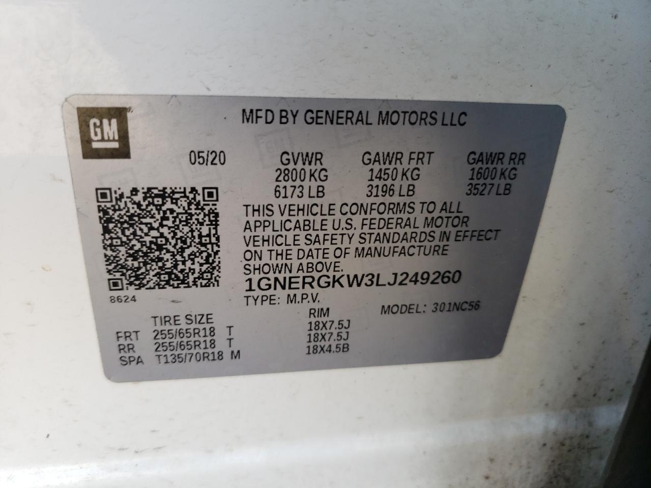 CHEVROLET TRAVERSE LT