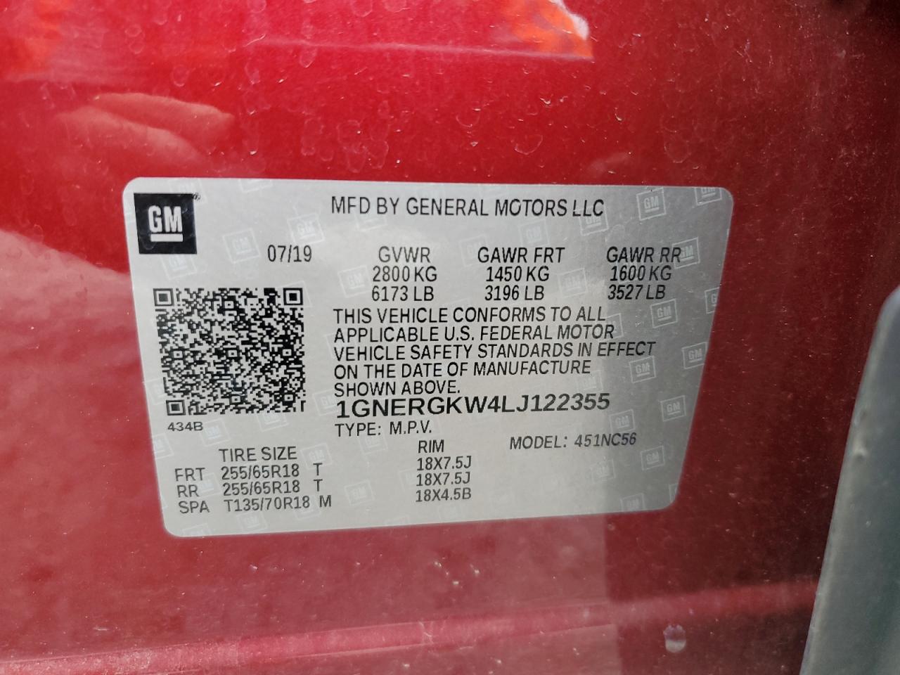 CHEVROLET TRAVERSE LT