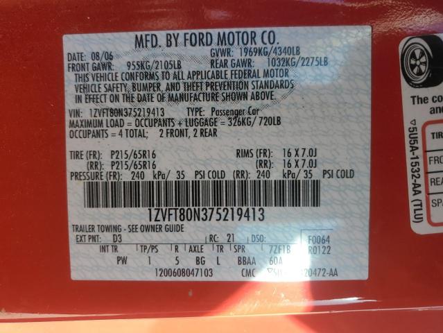 2007 FORD MUSTANG #3290061274