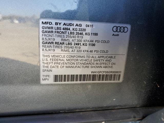 2016 AUDI Q3 PRESTIG #3279583270