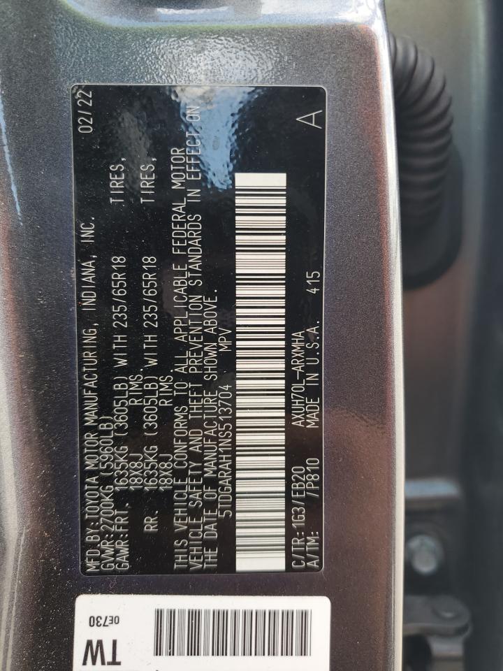 TOYOTA HIGHLANDER HYBRID XLE