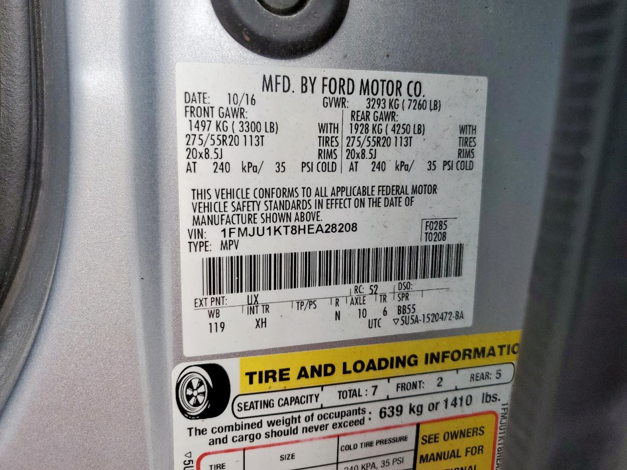 FORD EXPEDITION LIMITED