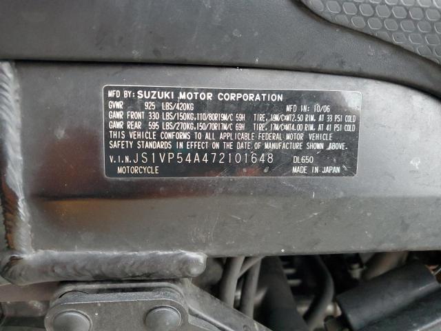 2007 SUZUKI DL650 JS1VP54A472101648