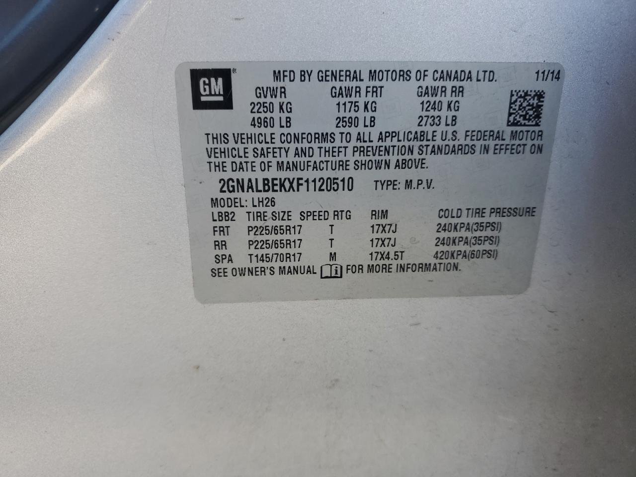 CHEVROLET EQUINOX LT