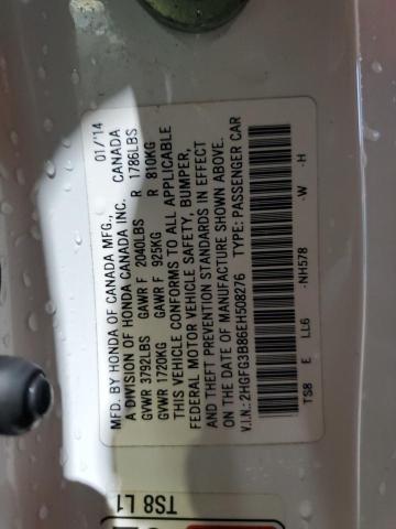 2014 HONDA CIVIC EX #3301621637